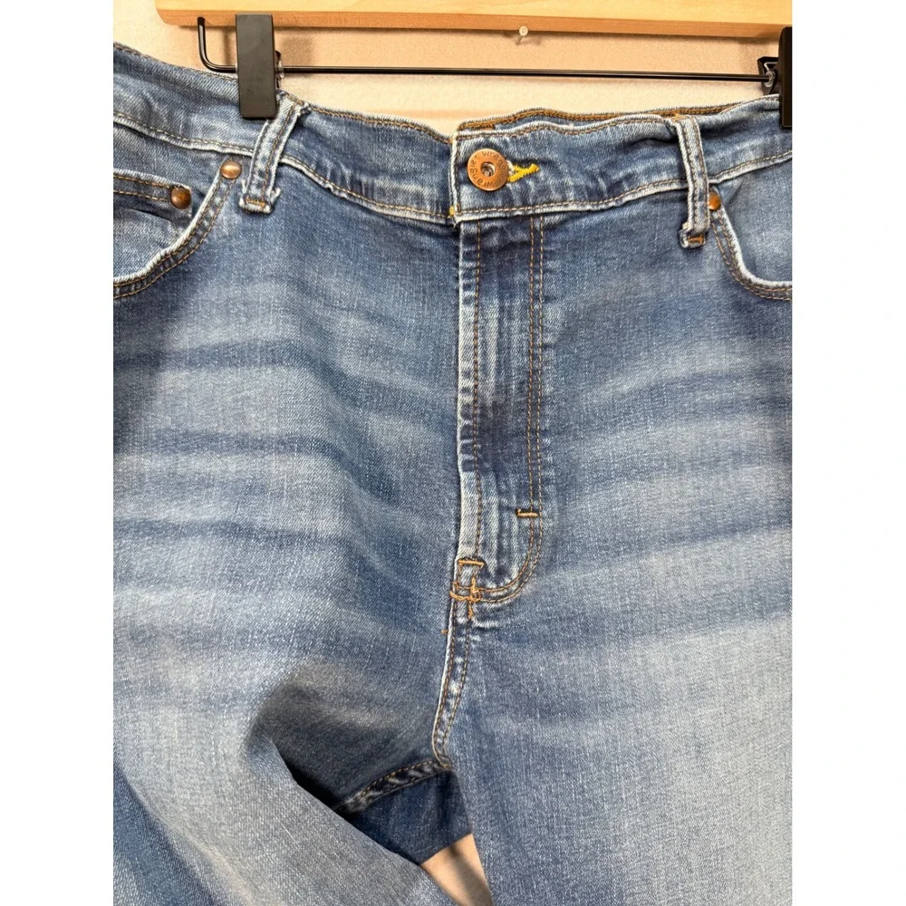 Wrangler Premium Workwear Quality Athletic Fit Mens Blue Denim Jeans 38x30
